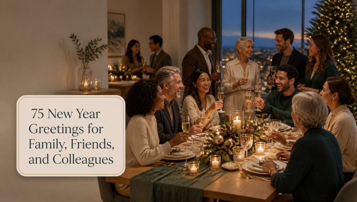 75 New Year Greetings for Family, Friends, and Colleagues