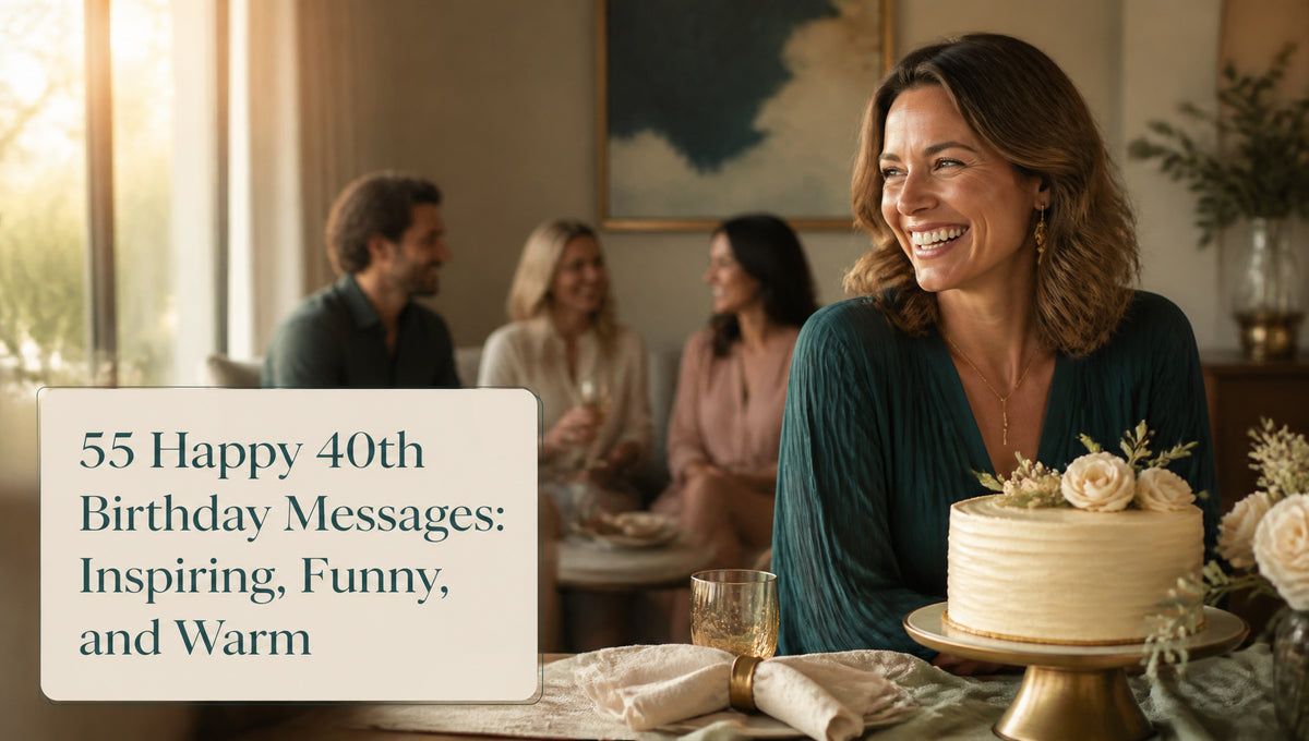 55 Happy 40th Birthday Messages: Inspiring, Funny, and Warm