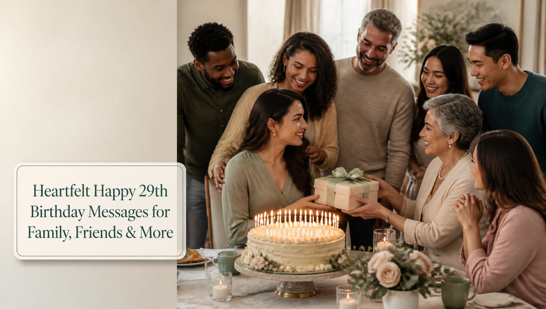 Heartfelt Happy 29th Birthday Messages for Family, Friends & More