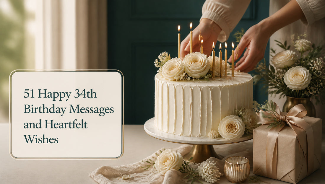 51 Happy 34th Birthday Messages and Heartfelt Wishes