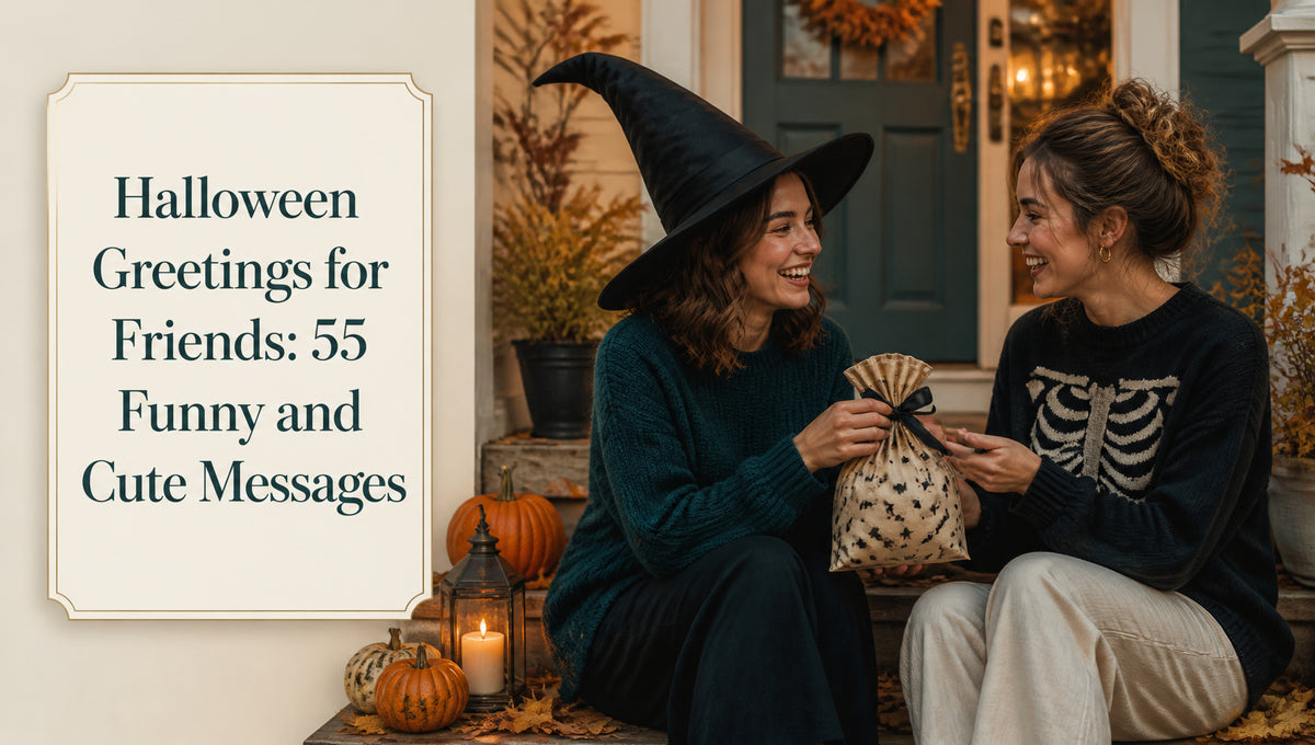 Halloween Greetings for Friends: 55 Funny and Cute Messages
