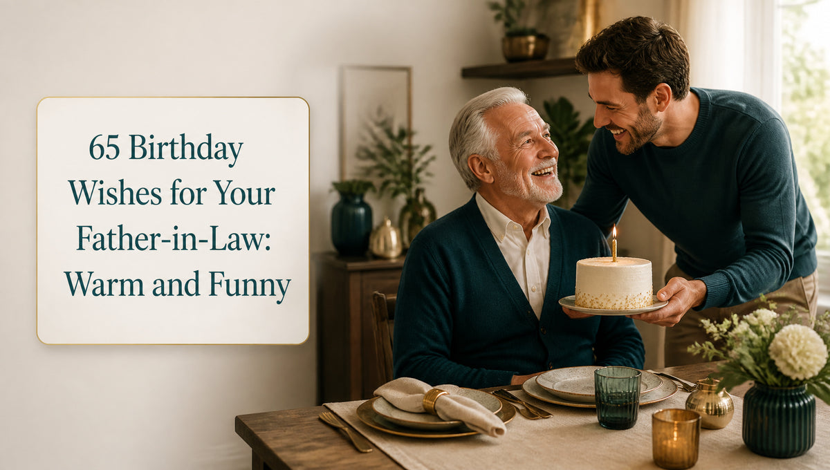 65 Birthday Wishes for Your Father-in-Law: Warm and Funny