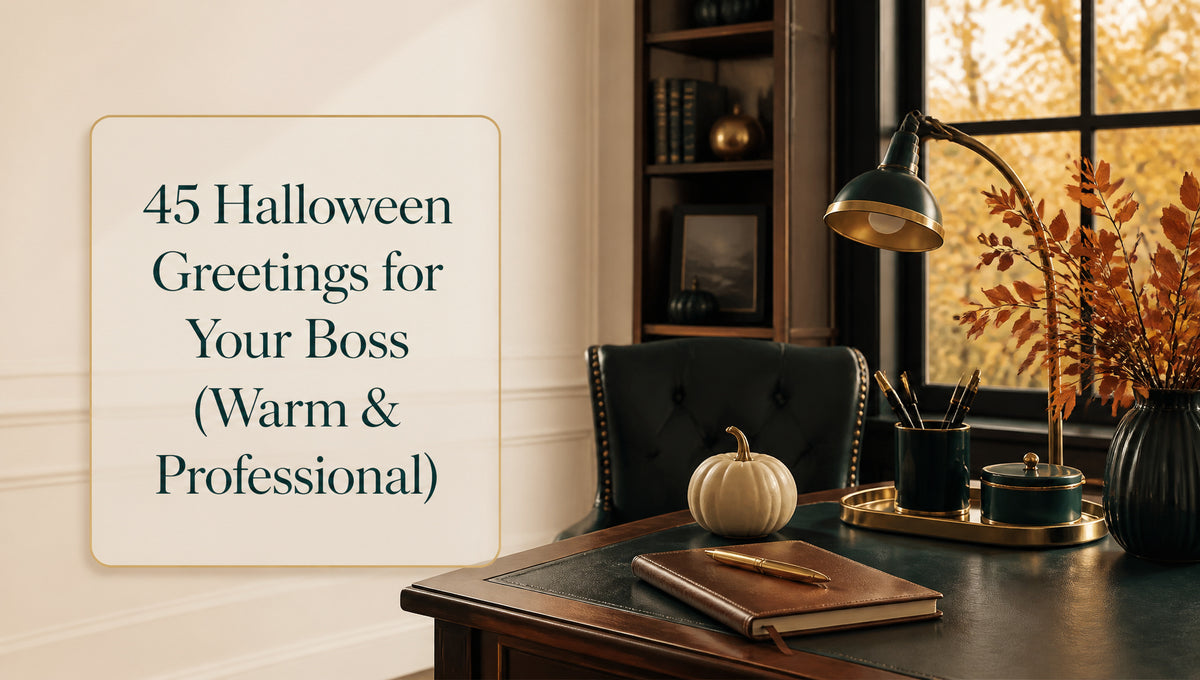 45 Halloween Greetings for Your Boss (Warm & Professional)