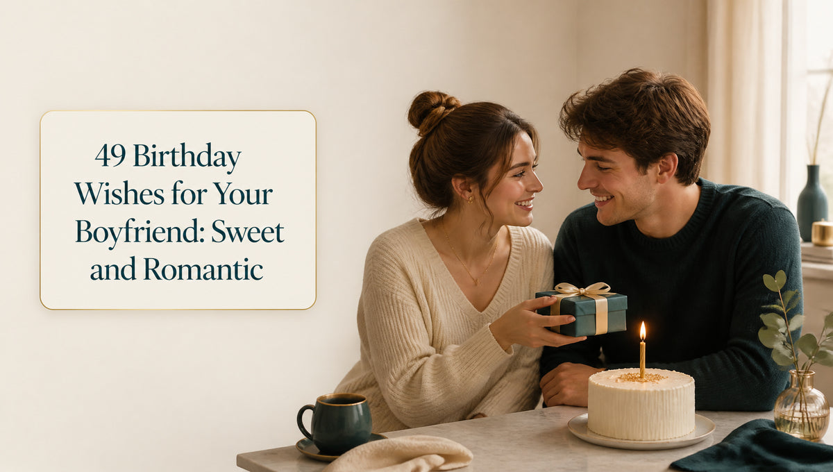 49 Birthday Wishes for Your Boyfriend: Sweet and Romantic