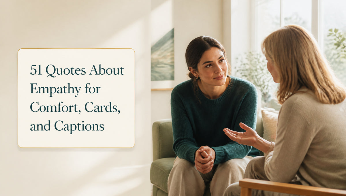 51 Quotes About Empathy for Comfort, Cards, and Captions