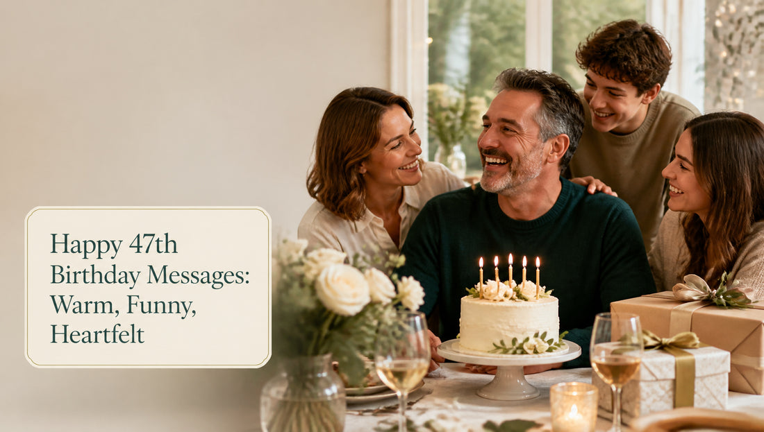 Happy 47th Birthday Messages: Warm, Funny, Heartfelt