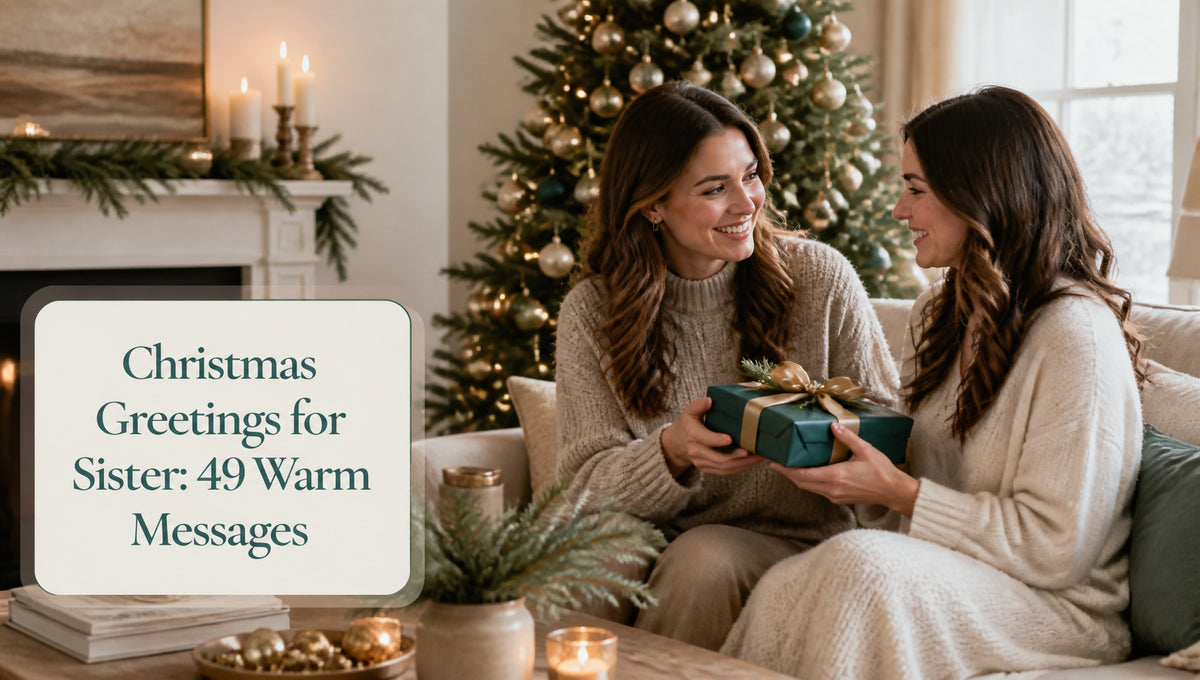 Christmas Greetings for Sister: 49 Warm Messages