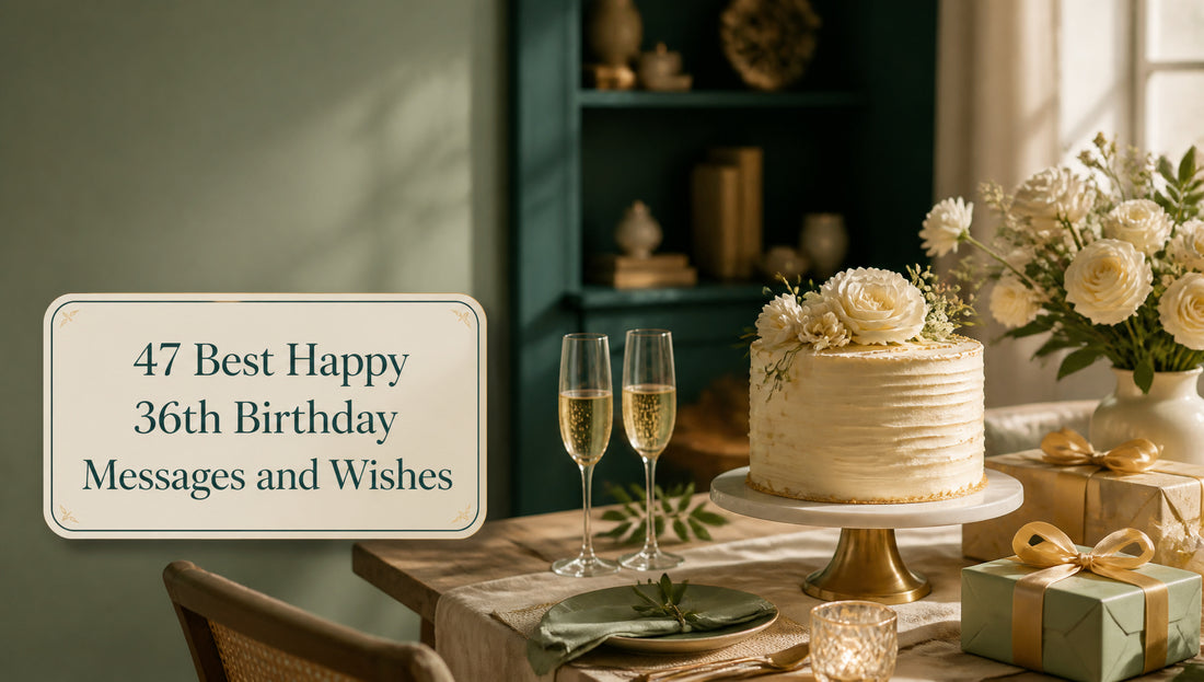 47 Best Happy 36th Birthday Messages and Wishes