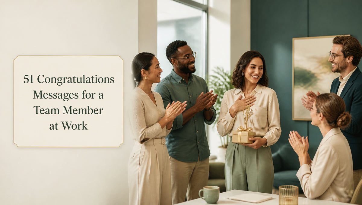 51 Congratulations Messages for a Team Member at Work