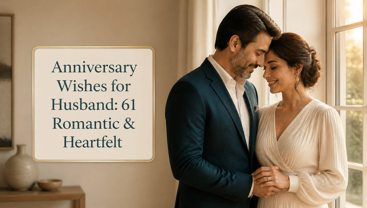 Anniversary Wishes for Husband: 61 Romantic & Heartfelt
