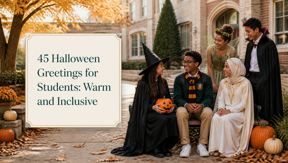 45 Halloween Greetings for Students: Warm and Inclusive