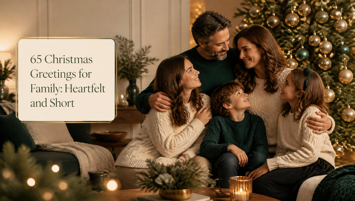65 Christmas Greetings for Family: Heartfelt and Short