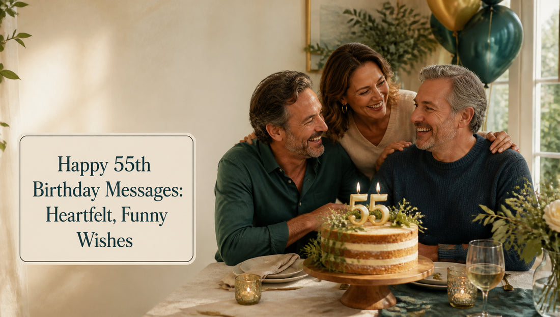 Happy 55th Birthday Messages: Heartfelt, Funny Wishes