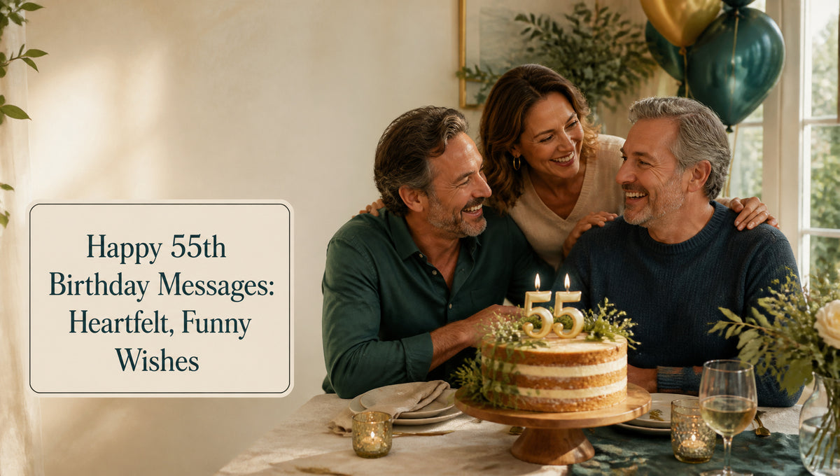 Happy 55th Birthday Messages: Heartfelt, Funny Wishes