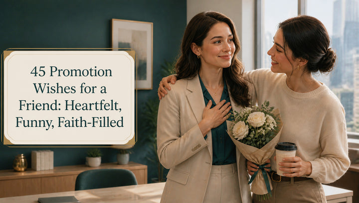 45 Promotion Wishes for a Friend: Heartfelt, Funny, Faith-Filled