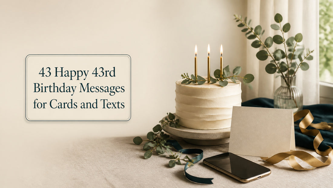 43 Happy 43rd Birthday Messages for Cards and Texts