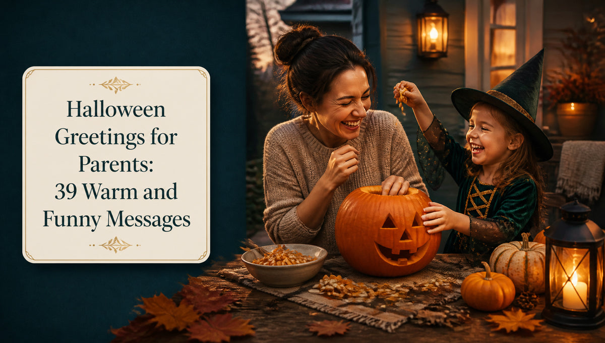 Halloween Greetings for Parents: 39 Warm and Funny Messages
