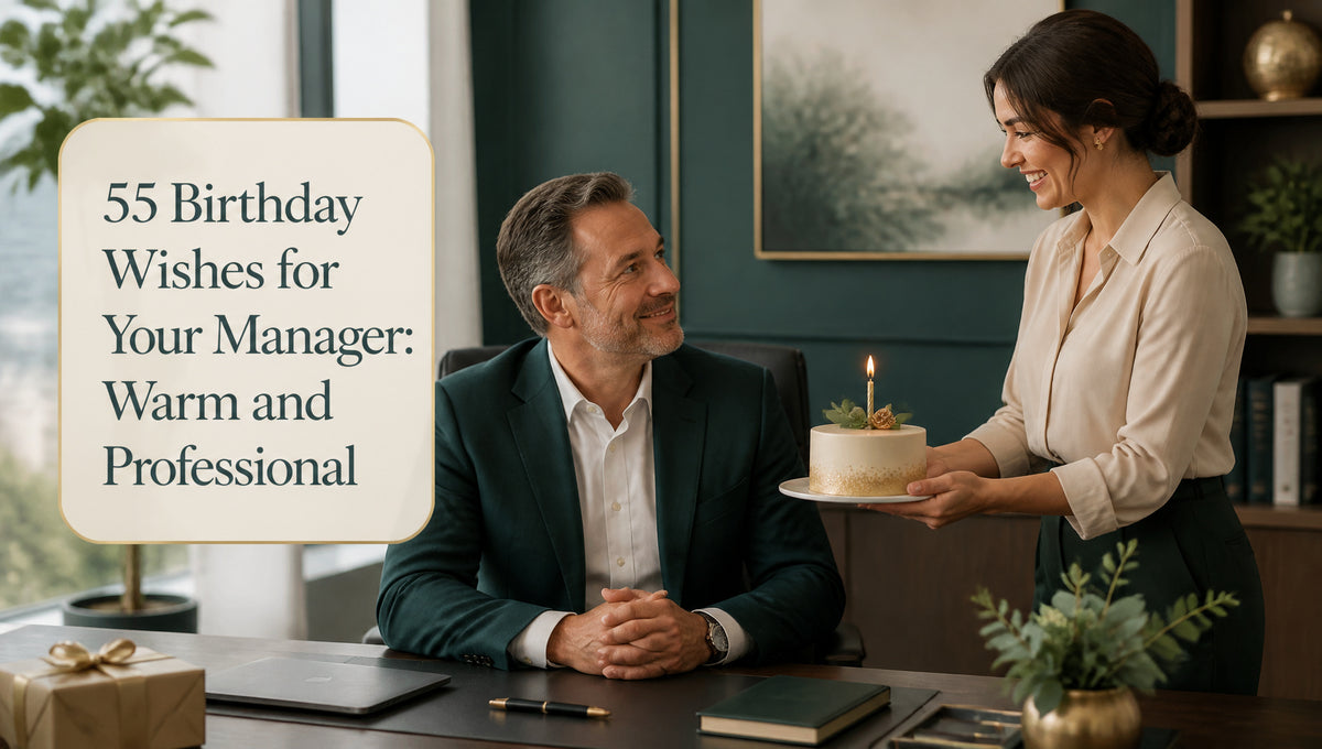 55 Birthday Wishes for Your Manager: Warm and Professional