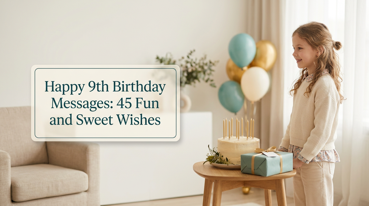 Happy 9th Birthday Messages: 45 Fun and Sweet Wishes
