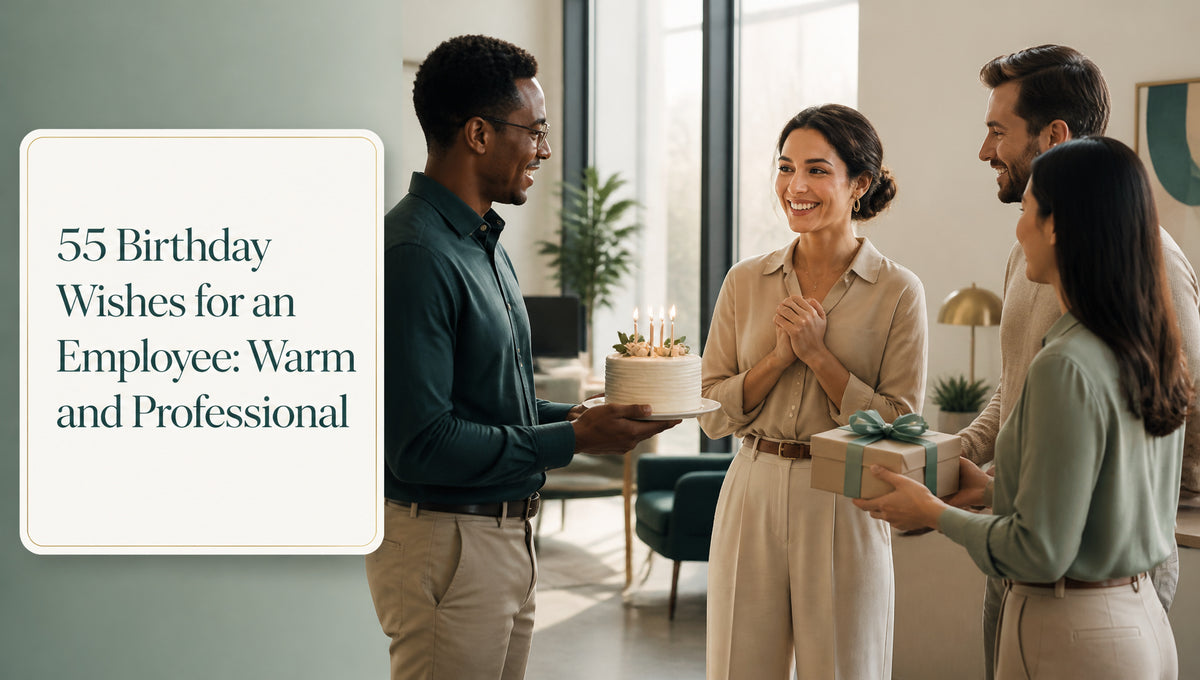 55 Birthday Wishes for an Employee: Warm and Professional